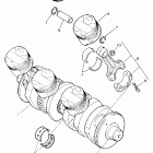 FZR1000 Коленчатый вал и Поршень