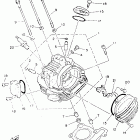 TW 200E Головка цилиндра