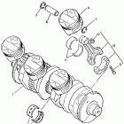 GTS 1000 Коленчатый вал и Поршень