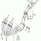 FZR600RD Выхлопная система