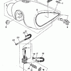 Virago 750 Топливный бак  (только шт. Калифорния)