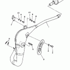 YZ 80 Выхлопная система