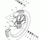 YZ 80 Переднее колесо