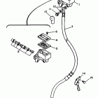 XT350D Главный тормозной цилиндр,передний
