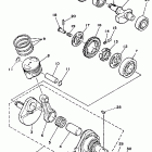 TW 200 Коленчатый вал и Поршень
