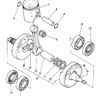 YZ 250 Коленчатый вал и Поршень