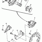 WR 500Z Задний суппорт тормозной