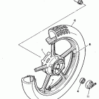 Virago 750 Переднее колесо