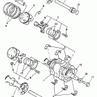TDM 850 Коленчатый вал и Поршень