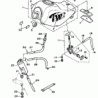 TW 200 Топливный бак  (только шт. Калифорния)