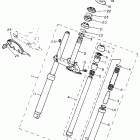 PW 50 Передняя вилка