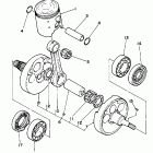 WR 250 Коленчатый вал и Поршень