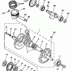 XT350D Crankchaft piston
