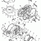 Virago 750 Крышка картера двигателя