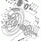 XT 350 Заднее колесо