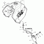 XT 600E Топливный бак  (только шт. Калифорния)