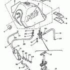 XT 350 Топливный бак  (только шт. Калифорния)