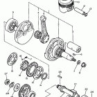 XT 600E Коленчатый вал и Поршень