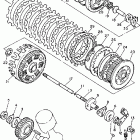 XV1100BC/XV1100B Сцепление