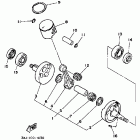 YZ 125 Коленчатый вал и Поршень