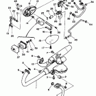 XV 250 Exhaust (california model only)