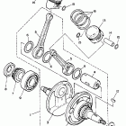 XV 250 Коленчатый вал и Поршень