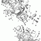XV750AC/XV750A Головка цилиндра