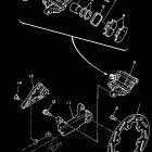 YZ 250WR Задний суппорт тормозной