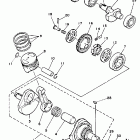 TW 200 Коленчатый вал и Поршень