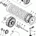 YZ490W Сцепление