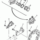 YZ 125 Задний суппорт тормозной