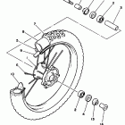 YZ 490 Переднее колесо