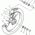 YZ490W Переднее колесо