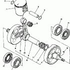 YZ490W Коленчатый вал и Поршень