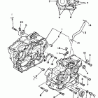 XT 350 Crankcase (california model only)