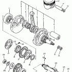XT 600 Коленчатый вал и Поршень
