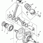 XV 250 Коленчатый вал и Поршень