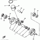 YZ 125 Коленчатый вал и Поршень