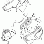 XT 600 Боковые обтекатели , масляный бочек