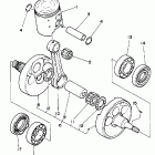 YZ 250 Коленчатый вал и Поршень