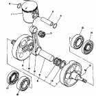 YZ490U Коленчатый вал и Поршень