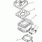 DT 50 Цилиндр и головка цилиндра