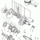 XT 600 Коленчатый вал и Поршень