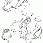 XT 600 Боковые обтекатели , масляный бочек