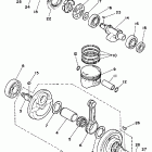 BW 350 Коленчатый вал и Поршень
