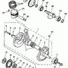 TT 350 Коленчатый вал и Поршень