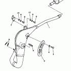 YZ 80 Выхлопная система