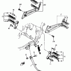 SRX600S Подножки