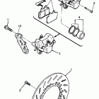 SRX600S Задний суппорт тормозной