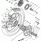 XT 350 Заднее колесо